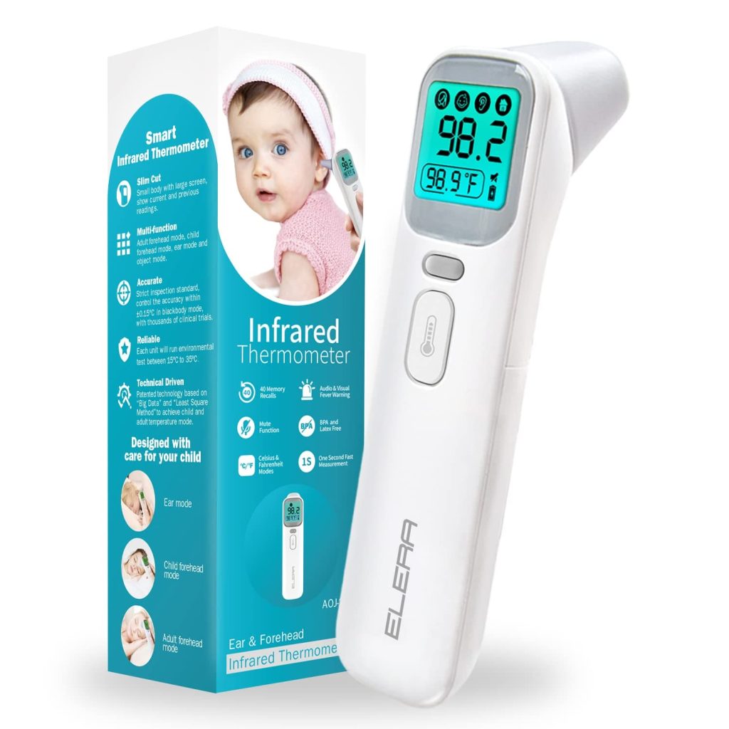مقياس حرارة للأطفال من الأذن والجبهة ايليرا