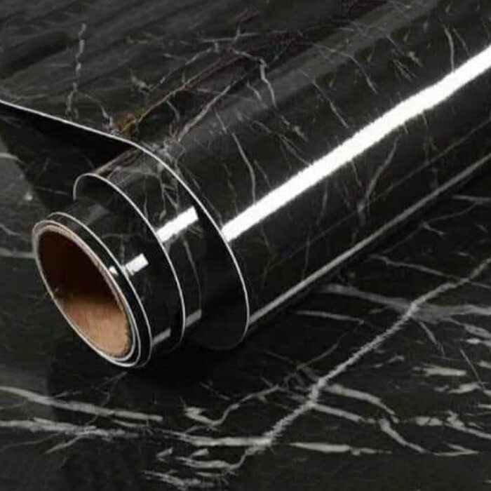 ⁦عرض قطعتين رول استيكر ماربيلا رخامي اسود⁩ - الصورة ⁦4⁩