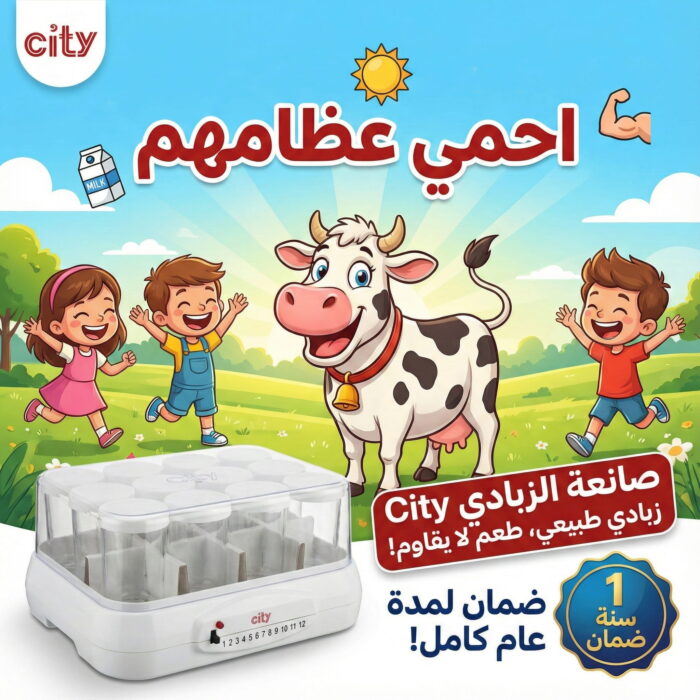 1766080570image-1 صانعه زبادي city مع ضمان سنه بخصم 50% - الصورة 1