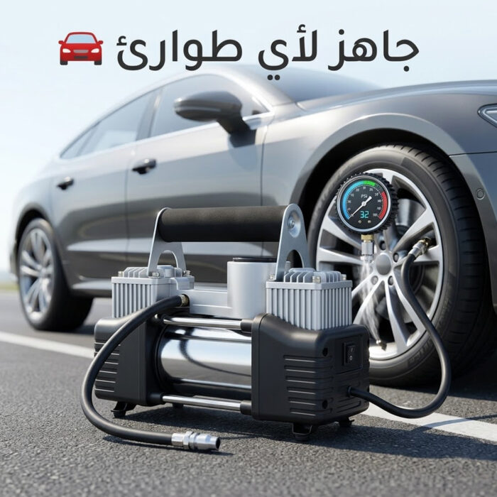 ⁦كمبروسر الجمل 2 بستم + مكنسة كهربائية لاسلكية للسيارة لتحسين راحة وسهولة الاستخدام بخصم يصل لـ 50%⁩ - الصورة ⁦5⁩