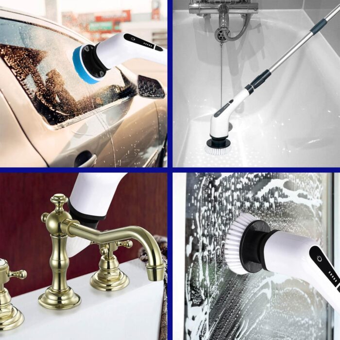 ⁦طقم فرشة التنظيف الدوارة مع سبراي Bubble Cleaner لتحصل على نظافة سريعة وفعالة بخصم 40%⁩ - الصورة ⁦7⁩