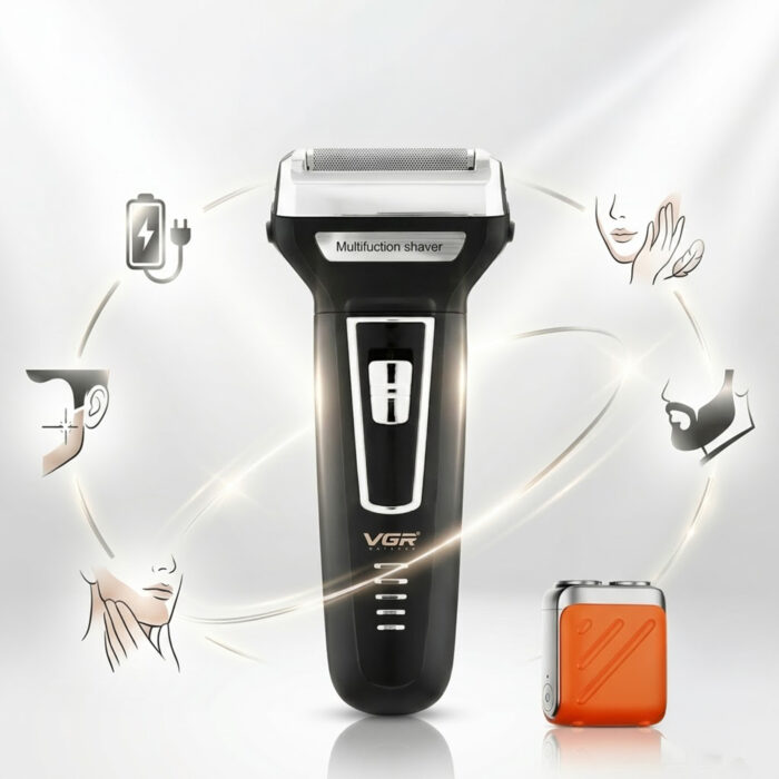 ⁦ماكينة حلاقة VGR 210 + ماكينة تنعيم كهربائية لتجربة حلاقة مثالية مع خصم 50%⁩ - الصورة ⁦7⁩