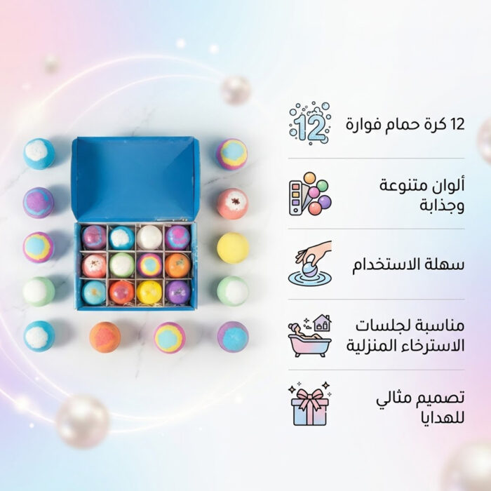⁦استمتع بخصم 50% على كرات الحمام الفوارة الملونة - اجعل وقت الاستحمام تجربة فريدة!⁩ - الصورة ⁦3⁩